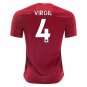 VIRGIL van Dijk #4 Liverpool Home 19/20 Men Soccer Jersey + EPL & WU Badges Size 2XL