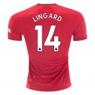 Jesse LINGARD #14 Manchester United Home 19/20 Men Soccer Jersey + EPL & Kohler Badges Size 2XL