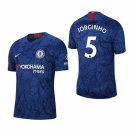 JORGINHO #5 Chelsea Home 19/20 Men Soccer Jersey + EPL & Hyundai Badges Size 2XL