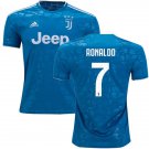 Cristiano RONALDO #7 Juventus Third 19/20 Men Soccer Jersey + Scudetto Badges Size 2XL
