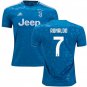 Cristiano RONALDO #7 Juventus Third 19/20 Men Soccer Jersey + Scudetto Badges Size 2XL