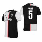 Miralem PJANIC #5 Juventus Home 19/20 Men Soccer Jersey + Scudetto Badges Size 2XL