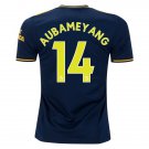 AUBAMEYANG #14 Arsenal Third 19/20 Men Soccer Jersey + EPL Badges