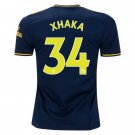 Granit XHAKA #34 Arsenal Third 19/20 Men Soccer Jersey + EPL Badges Size 2XL
