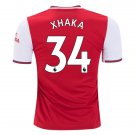 Granit XHAKA #34 Arsenal Home 19/20 Men Soccer Jersey + EPL Badges Size 2XL