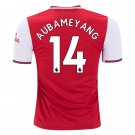 AUBAMEYANG #14 Arsenal Home 19/20 Men Soccer Jersey + EPL Badges Size 2XL