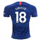 Olivier GIROUD #18 Chelsea Home 19/20 Men Soccer Jersey + EPL & Hyundai Badges Size 2XL