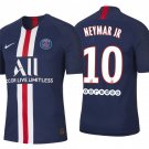 NEYMAR JR #10 Paris Saint Germain PSG Home 19/20 Men Soccer Jersey + Ooredoo