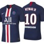 NEYMAR JR #10 Paris Saint Germain PSG Home 19/20 Men Soccer Jersey + Ooredoo