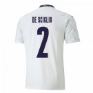 Mattia DE SCIGLIO #2 Italy Away for Euro 2020 Men Soccer Jersey Football Jersey Soccer Camiseta