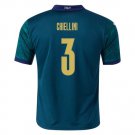 Giorgio CHIELLINI #3 Italy Third for Euro 2020 Men Soccer Jersey Football Jersey Soccer Camiseta