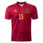 Sergio RAMOS #15 Spain Home for Euro 2020 Men Soccer Jersey Football Jersey Soccer Camiseta