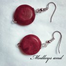 Burgundy earrings (Native Collection)