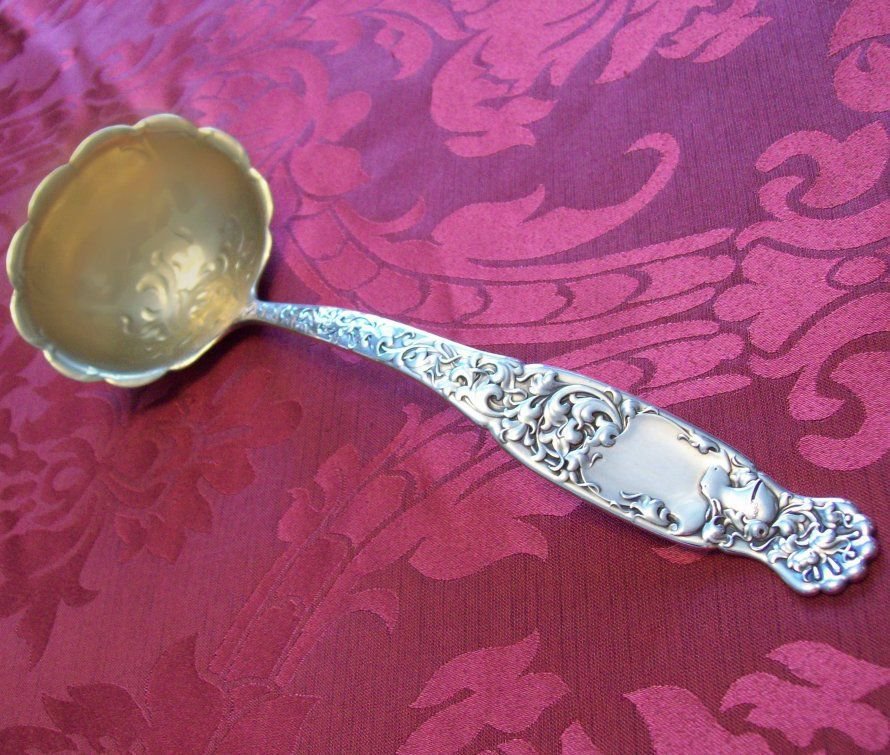 Whiting Heraldic Sterling Silver 11" Soup Ladle No Mono