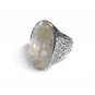 Rutilated Quartz and Sterling Silver Ring Size 7
