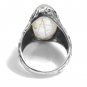 Rutilated Quartz and Sterling Silver Ring Size 7