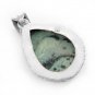 Ruby Zoisite 2" Sterling Silver Pendant