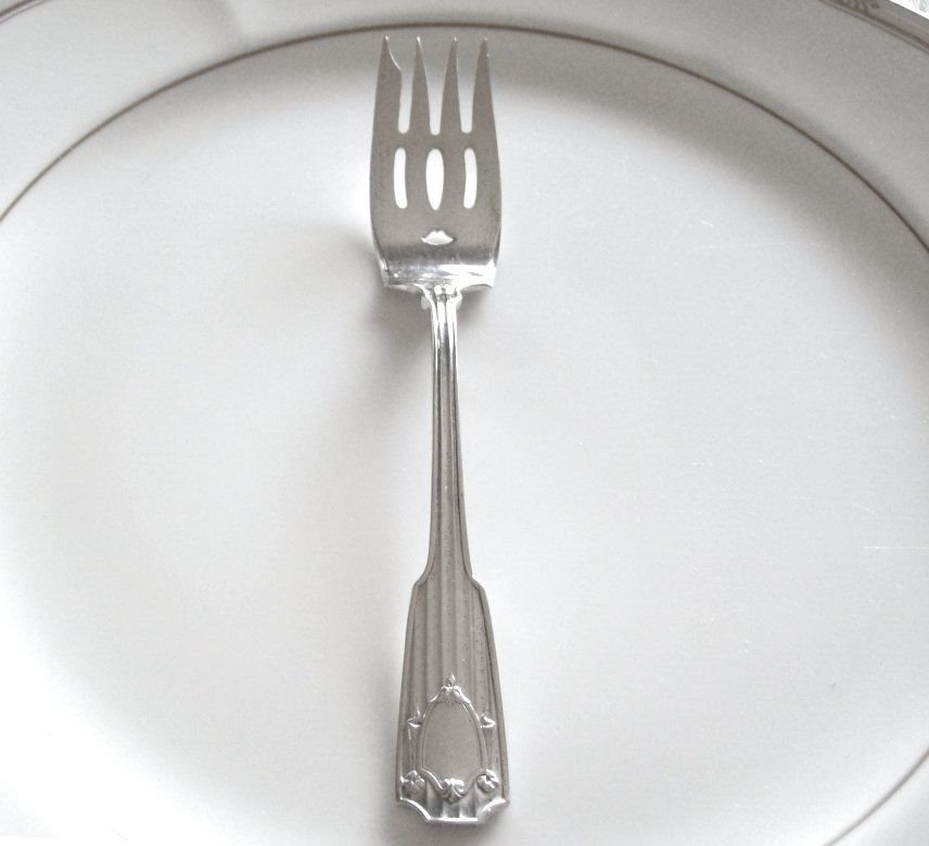 Gorham Spotswood Sterling Silver Barred Dessert Fork