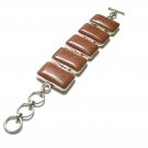 Goldstone and Sterling Silver Bracelet