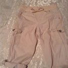 Girls Size 10 Justice capri pants uniform cargo khaki