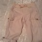 Girls Size 10 Justice capri pants uniform cargo khaki