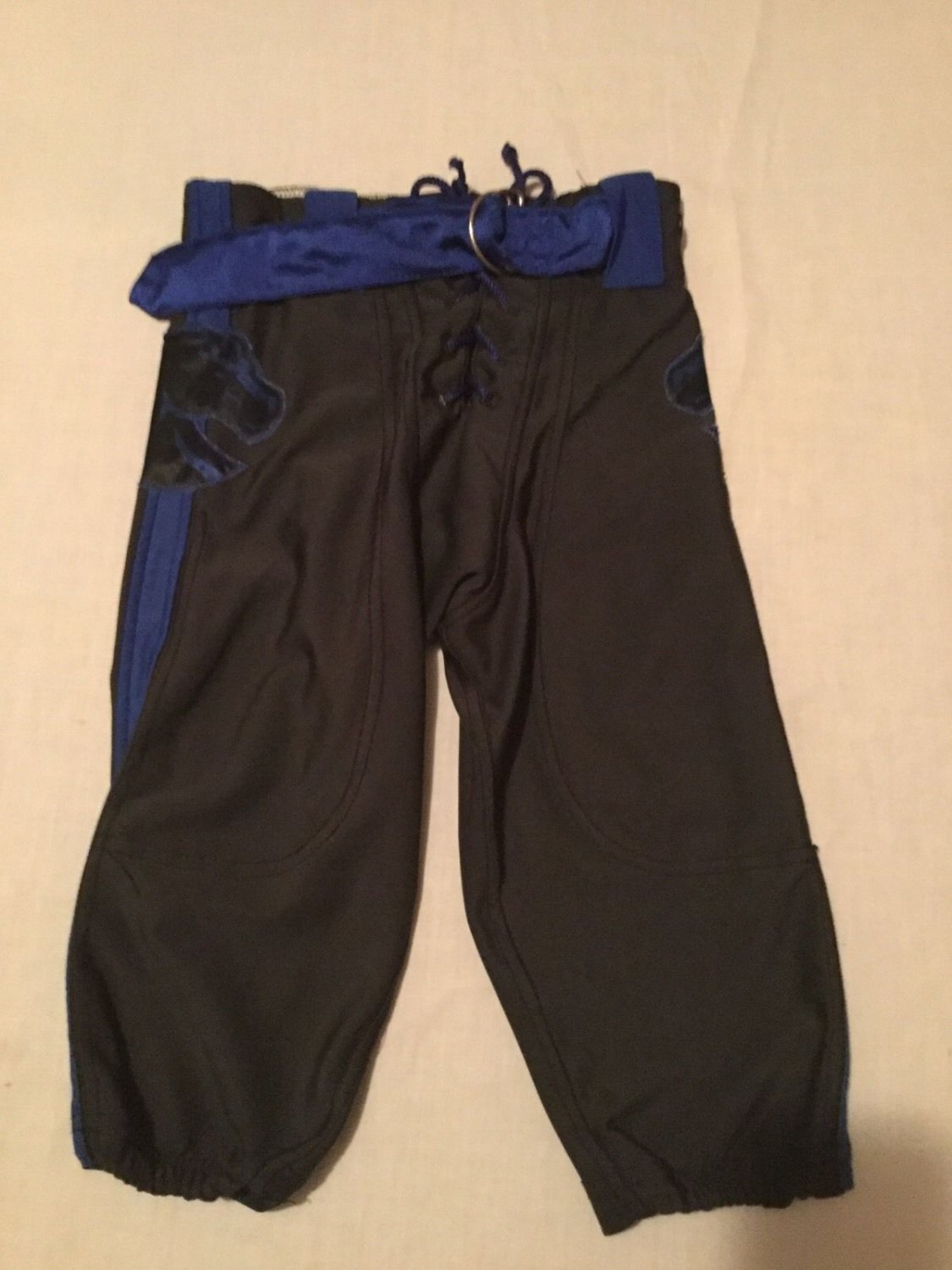 Boys Youth Size medium A3 football pants dark gray&blue practice athletic sports