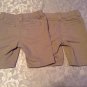 Girls Size 5 Cat & Jack shorts khaki uniform Lot of 2