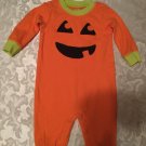 Girls Boys Size 3-6 mo.Child of Mine pumpkin outfit jumpsuit