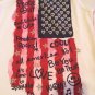 Lot of 2 Faded Glory top Levi's shorts set Size 10/12 American Flag Patriotic