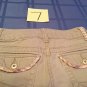 Girls Size 7 Grane Jeans shorts uniform khaki