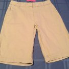 Girls-Size 16 Slim -Izod-khaki shorts/uniform-flat front