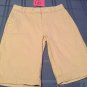 Girls-Size 16 Slim -Izod-khaki shorts/uniform-flat front
