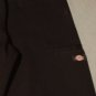 Mens Dickies shorts Size 36 black flat front uniform shorts