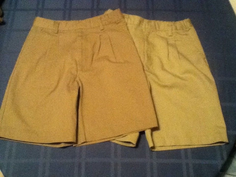 Austin uniform shorts khaki Boys Size 14 Lot of 2
