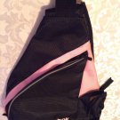 Reebok backpack sling book bag black pink large New 19 x 15 x 6.5 inches