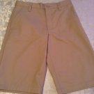 Old Navy shorts uniform Boys Size 12 khaki flat front
