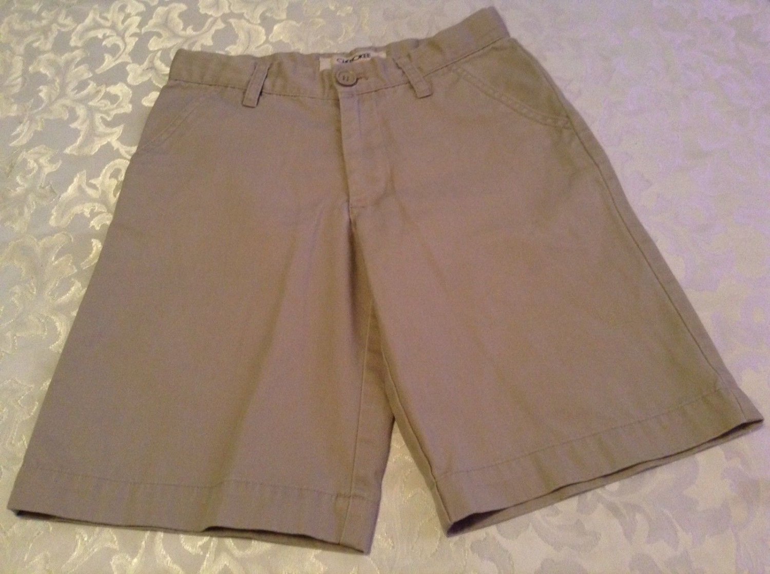 Cherokee shorts uniform Size 10 boys flat front khaki