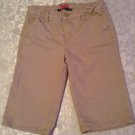 Girls Size 14R Justice uniform shorts long uniform khaki