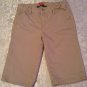 Girls Size 14R Justice uniform shorts long uniform khaki