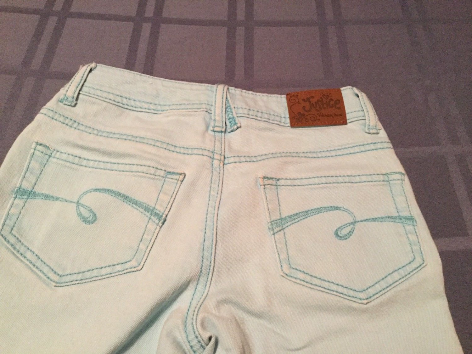 Justice jeans Girls Size 12 S blue skinny Simply low