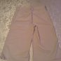 Justice pants capri Girls Size 12R khaki uniform wide legs