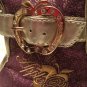 Girls Size 6.5 Apple Bottoms shoes Kishia purple&gold shoes hi-top