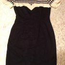 Ladies Size 2 Petite Donna Ricco dress black short sleeve dress
