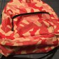 Dickies backpack shoulder pink camouflage 12 x 6 1/4 x 19 inches.
