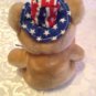USA bear animal American patriotic plush stuffed 10.5 inches