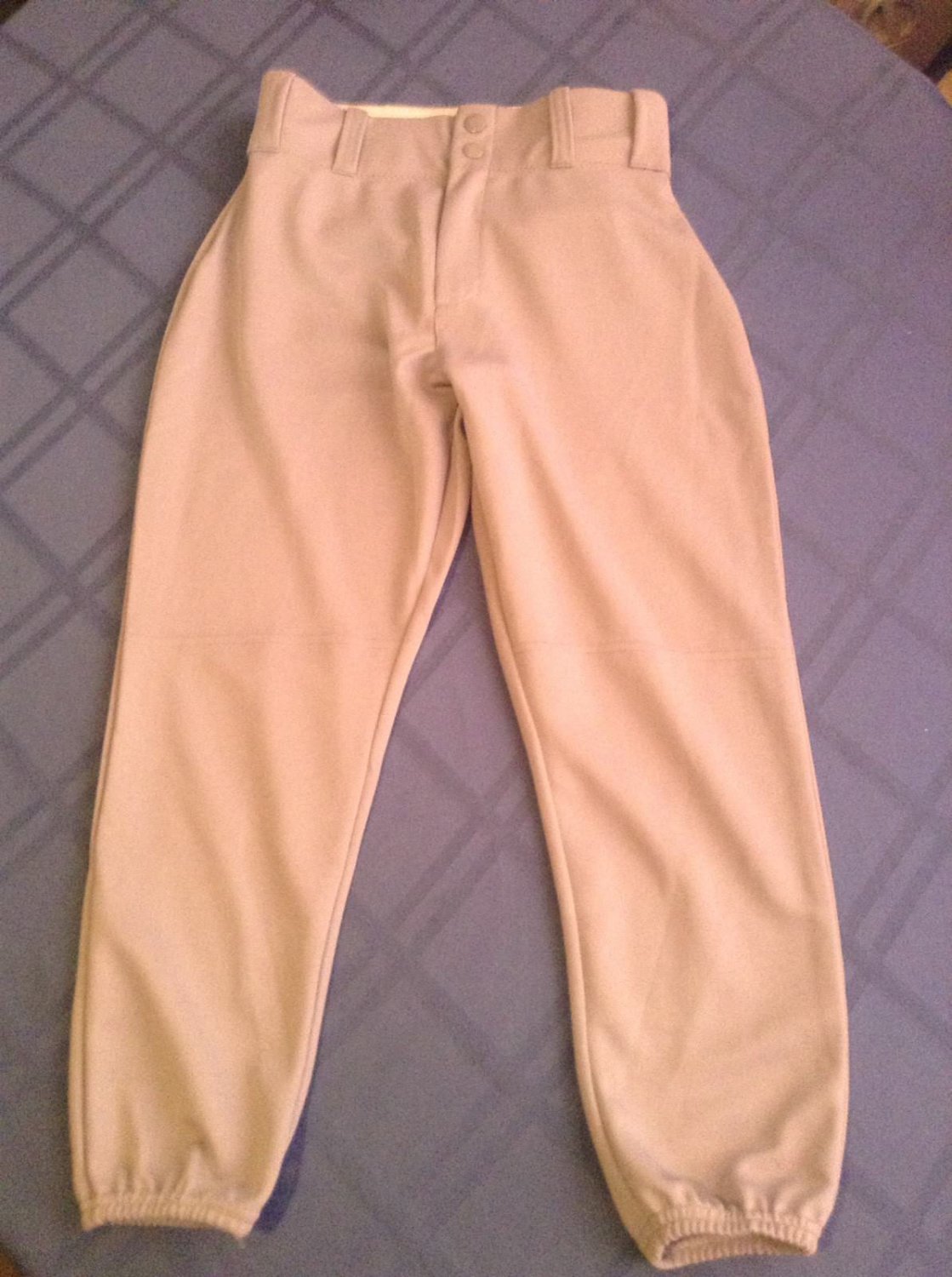 New Alleson Baseball Softball pants Youth medium Boys Girls gray sports athletic