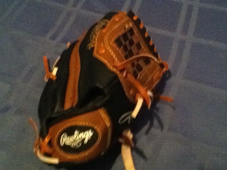 Rawlings glove T ball baseball 9.5 inch youth PL950BT brown Fits left hand
