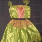 Disney Fairies Tinkerbell dress Size 4-6x Halloween costume 2 piece set green