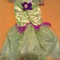 Tinkerbell Costume Disney Fairies dress Halloween Size XS 3T - 4T girls green