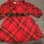 Girls Size 3T Healthtex dress red and black plaid Holidays